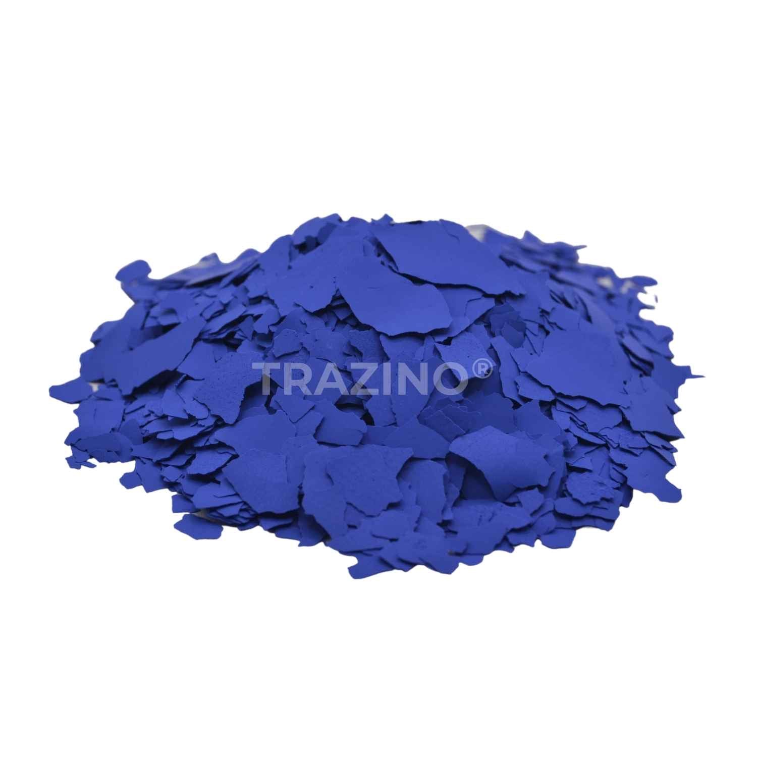 Trazino® Farbchips in Violettblau zum Einstreuen für Beschichtungen Trazino® Farbchips in Violettblau zum Einstreuen für Beschichtungen